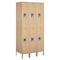 Salsbury Industries Wardrobe Locker, Tan, 18 in. D, Louvered 62368TN-U